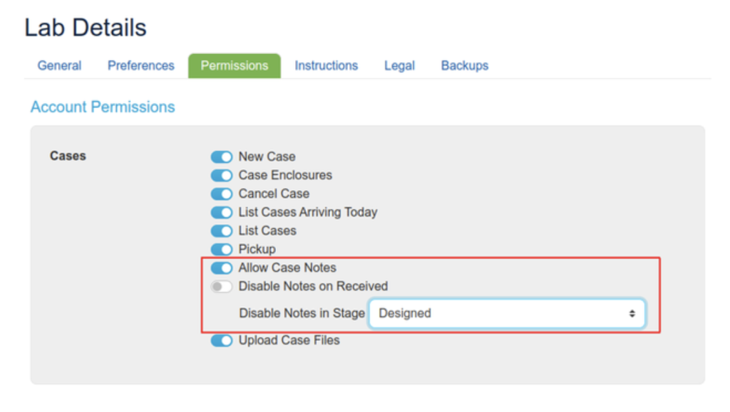 Labnext lab details view